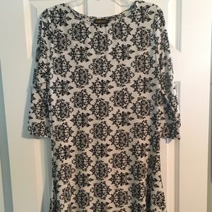 Reborn black and white designed Tunic Size Large